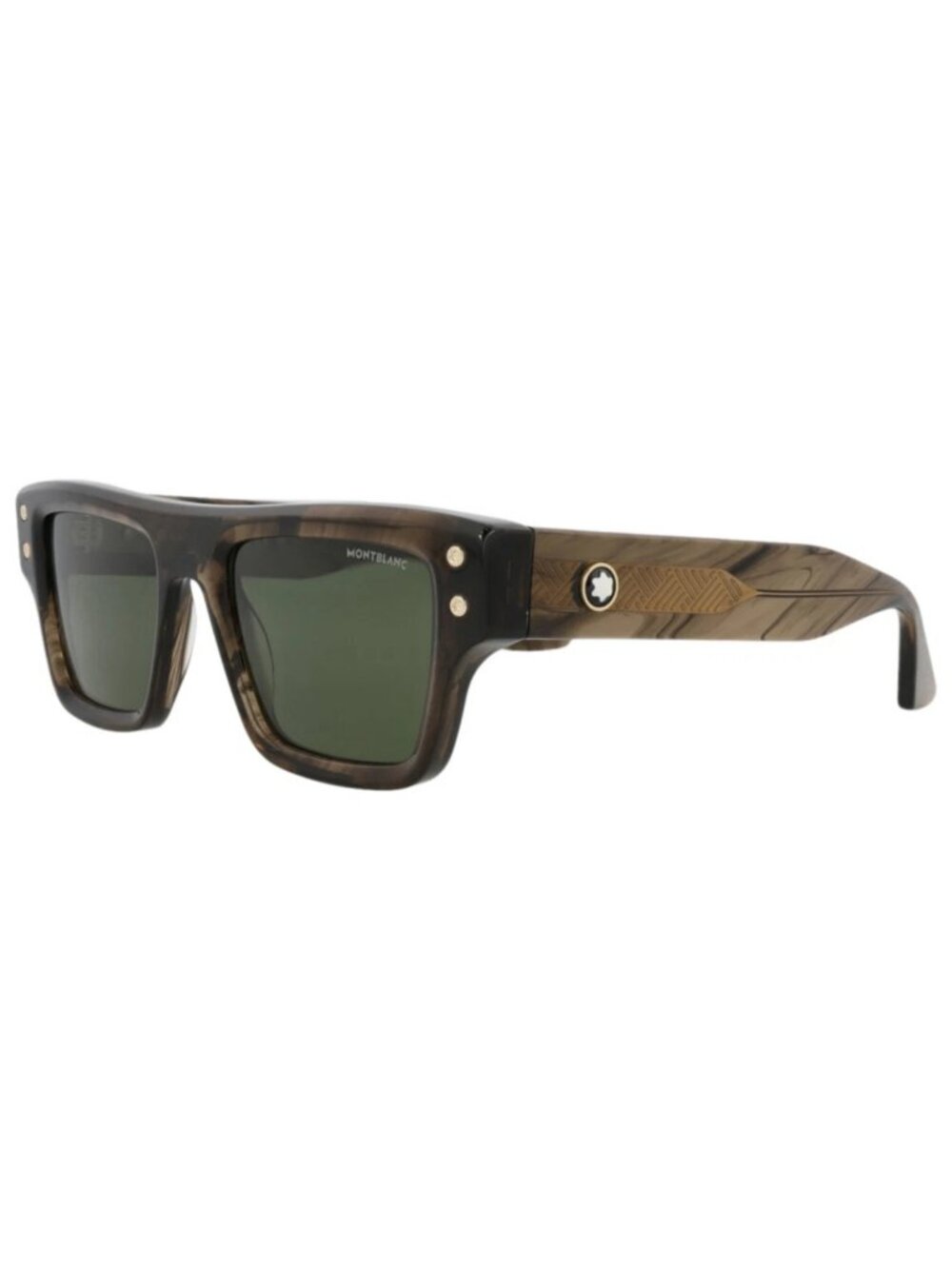 New Montblanc Women's Sunglasses Square Rectangle Recycled Acetate Frame Mens